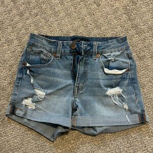 Aeropostale Ripped Denim Jean Shorts